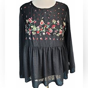 Jasmine and Juliana flowey blouse